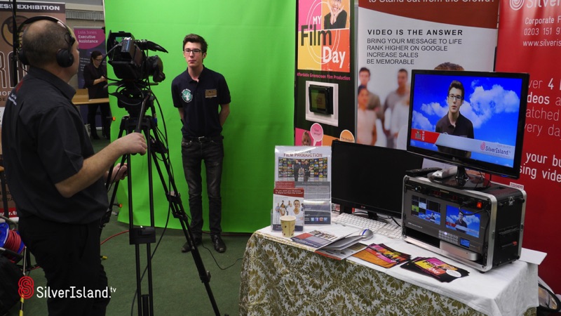 Green Screen being demonstrated at an exhibition